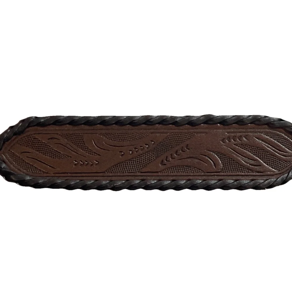 High Noon Genuine Bonded Leather Belt With Buckle Mens 2XL 45-48